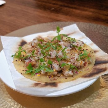 Benu - Eel pancake with ginkgo nut - Asian Fusion Near Me - San Francisco, California Benu - Eel pancake with ginkgo nut - Asian Fusion Near Me - San Francisco, California