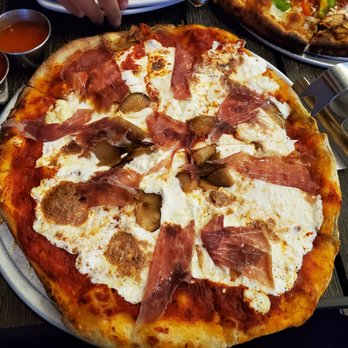 Neat - Pear and prosciutto pizza. Delicious. - New American Near Me - Buffalo, New York
