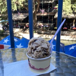 Blue Bell Ice Cream - Balcony overlooking River Walk
