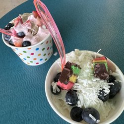 Swirls and Twirls - Frozen yogurt looks good but white one was spoiled