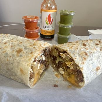 Rolando's Mexican Food - Rolando's breakfast burrito.  Con tosino y frijoles a la verga. - Mexican Near Me - Phoenix, Arizona