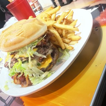 Moab Diner - Double bacon burger with double patties - Diners Near Me - Moab, Utah