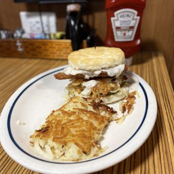 IHOP - New Chicken Biscuit Sandwich - Biscuit fell apart :( - Breakfast & Brunch Near Me - Alafaya, Florida