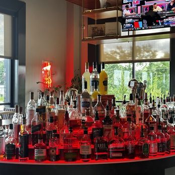 Scarlet Knife - Backbar - in the shape of a knife - Cocktail Bars Near Me - Latham, New York