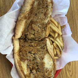 Cheesesteak House - Large cheesesteak is perfect portion size for a strong man like me :)