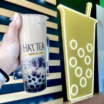 Hay Tea - Happy Family (Milk Tea Base) Food IG: @bobaqueenandeats - Bubble Tea Near Me - San Leandro, California Hay Tea - Happy Family (Milk Tea Base) Food IG: @bobaqueenandeats - Bubble Tea Near Me - San Leandro, California