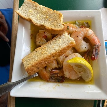 The Reef - Jumbo shrimp with datil lime sauce - super legit. I ended up dipping my mussels in this sauce. - Seafood Near Me - Saint Augustine, Florida