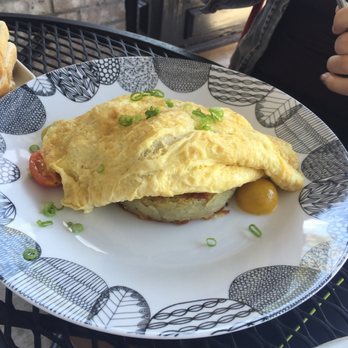 Archie's Tap & Table - Veggie omelet with potato cake. Yum! - New American Near Me - Bronx, New York Archie's Tap & Table - Veggie omelet with potato cake. Yum! - New American Near Me - Bronx, New York