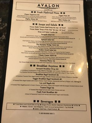 Menu photo 6 Avalon Aeropub Redmond, OR