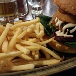 Jubilee Deli & Bar - 20$ burger and beer deal. Had to try it!
