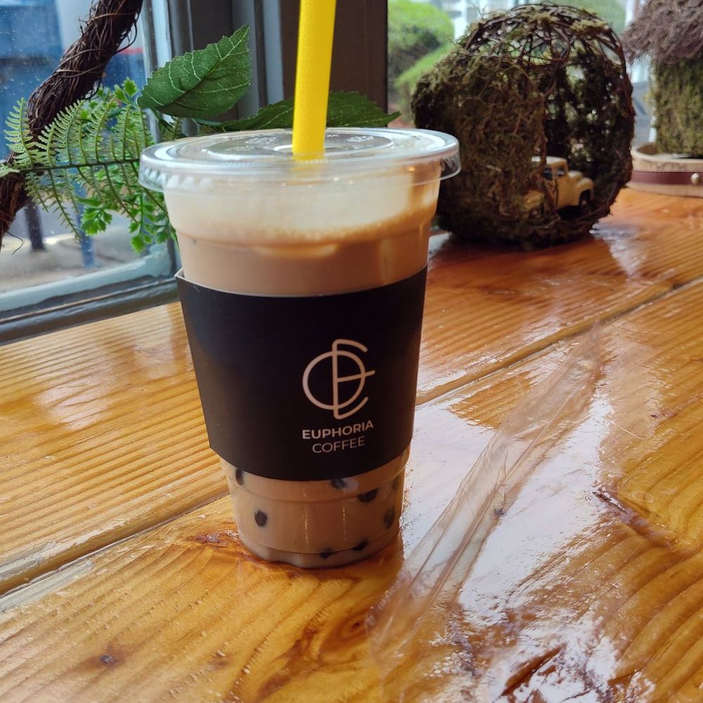 Black tea bubble tea Black tea bubble tea
