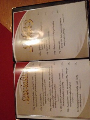 Menu photo 2 Restaurace Krušovická chalupa Prague, PR