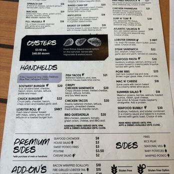 Sou'West - Menu- great seafood! - Bars Near Me - Kensington, Prince Edward Island