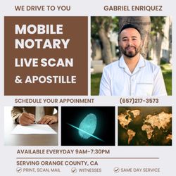 Gabriel Mobile Notary - Experience The Best Mobile Notary Service Offering Printing, Scanning, Mailing, And Witnesses For Your Important Documents. Schedule Today!