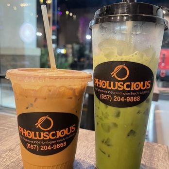 Pholuscious - Iced Taro Coffee & Iced Thai Green Tea @ojbaylen - Vietnamese Near Me - Huntington Beach, California Pholuscious - Iced Taro Coffee & Iced Thai Green Tea @ojbaylen - Vietnamese Near Me - Huntington Beach, California