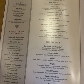 Grand Lux Cafe - Menu - American Near Me - Paramus, New Jersey