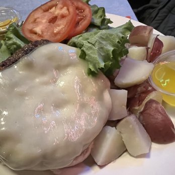 Tessaro's - Burger w/ boiled potatoes - Steakhouses Near Me - Pittsburgh, Pennsylvania
