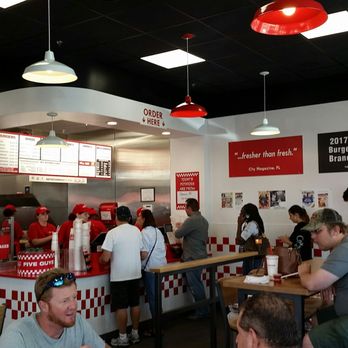 Five Guys - The service is pretty quick, although the line was long. - Burgers Near Me - Clermont, Florida