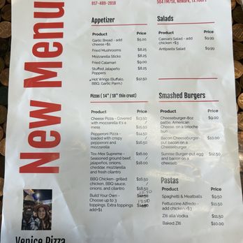 Venice Pizza & Pasta - Temporary menu. - Pizza Near Me - Newark, Texas Venice Pizza & Pasta - Temporary menu. - Pizza Near Me - Newark, Texas