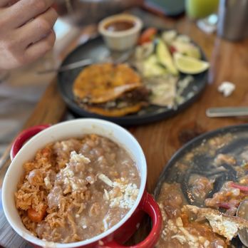Mi Casa Grill - Side of rice and be and with Birria tacos - Mexican Near Me - Richmond, California