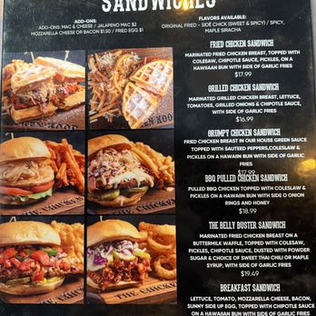 The Chicken Koop - Sandwich Options - Chicken Shop Near Me - Downey, California