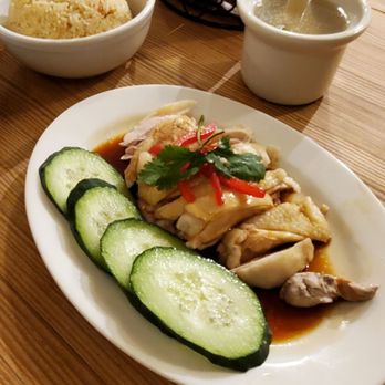 Ginger & Scallion - Singaporean Hainanese chicken with garlic rice - Thai Near Me - Seattle, Washington
