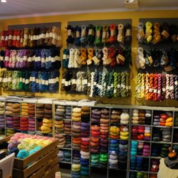 Sommerfuglen - One of the many walls of yarn