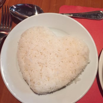 Thai Thai Restaurant - Heart shaped rice... Seriously? Love it! - Thai Near Me - Fallbrook, California