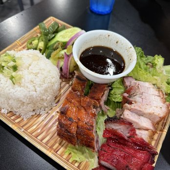 Tho Tuong BBQ - Combo Lunch Box Plate Pork Belly Roasted Duck BBQ Pork - Barbeque Near Me - Tacoma, Washington Tho Tuong BBQ - Combo Lunch Box Plate Pork Belly Roasted Duck BBQ Pork - Barbeque Near Me - Tacoma, Washington