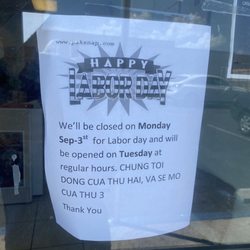 Monday September 3st?????