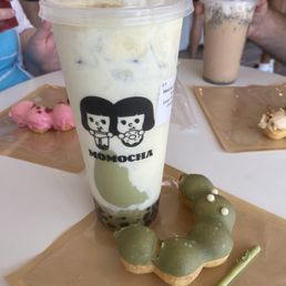 Matcha with crème brûlée Matcha with crème brûlée