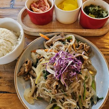 Step Korean Bistro - Japchae with beef - Korean Near Me - Sparks, Nevada Step Korean Bistro - Japchae with beef - Korean Near Me - Sparks, Nevada
