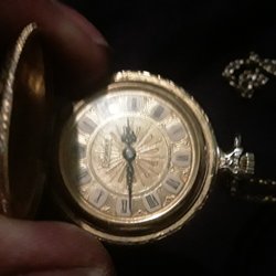 Tallmon Jewelers - A dooeset pocket watch silver an fold may b white dont work seems wound to much found cleaning out home