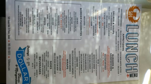 Menu photo 2 501 Bar & Bistro El Paso, TX