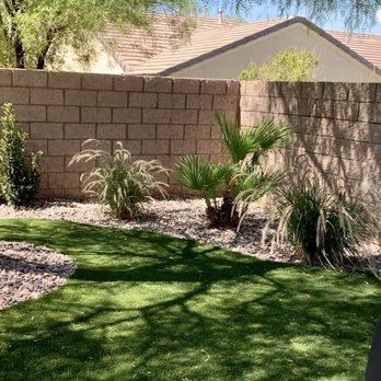 All American Landscape - All American Landscape installed turf, potted and in ground plants, lighting, and river rock. - Landscaping Near Me - Las Vegas, Nevada