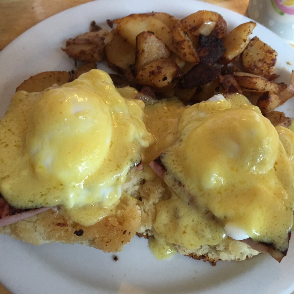 Lil'Bits - Eggs Benedict- homemade biscuits that are SO buttery. The hollandaise is rich and the right balance if butter and lemon. - American Near Me - Grover Beach, California Lil'Bits - Eggs Benedict- homemade biscuits that are SO buttery. The hollandaise is rich and the right balance if butter and lemon. - American Near Me - Grover Beach, California