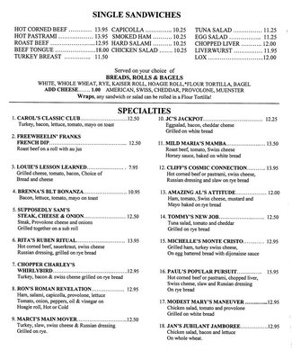 Menu photo 4 Larry's Lunch Box Delicatessen North Naples, FL