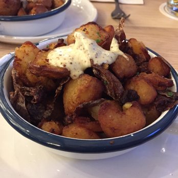 Wursthall - Plain Bratkartoffeln - Crispy, Fried Potatoes with Chives and Mustard Aioli - German Near Me - San Mateo, California