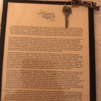 General Francis Marion Hotel - Keys - Hotels Near Me - Marion, Virginia