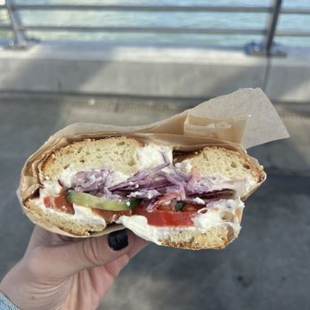 Mariposa Baking - gluten free bagel sandwich with veggies! - Bakeries Near Me - San Francisco, California Mariposa Baking - gluten free bagel sandwich with veggies! - Bakeries Near Me - San Francisco, California