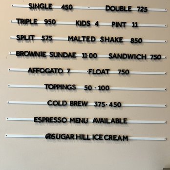 Sugar Hill Creamery - Menu - Ice Cream & Frozen Yogurt Near Me - New York, New York Sugar Hill Creamery - Menu - Ice Cream & Frozen Yogurt Near Me - New York, New York