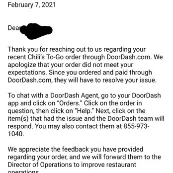 Chili's - Email from chilis guest relations - Tex-Mex Near Me - Folsom, California Chili's - Email from chilis guest relations - Tex-Mex Near Me - Folsom, California