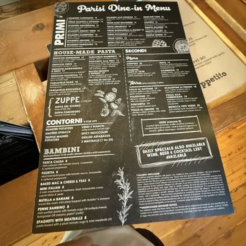 Parisi - Menu - Italian Near Me - Denver, Colorado Parisi - Menu - Italian Near Me - Denver, Colorado