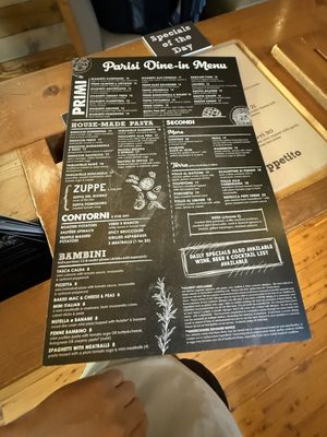 Menu photo 1 Parisi Denver, CO