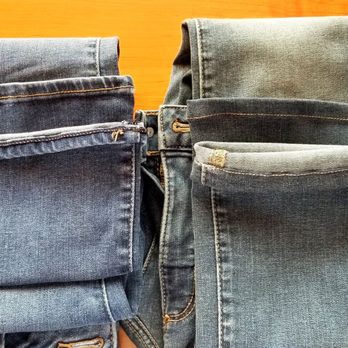 Margarita's Alterations - On the left: original hem from manufacturer  On the right: hem by Margarita's Alterations - Sewing & Alterations Near Me - Miami, Florida