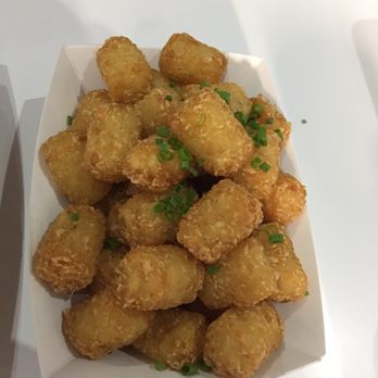 King Bao - Truffle tots (cooked in truffle oil, truffle salt and chives). To me they tasted like regular tater tots. $3 :( sad face - Asian Fusion Near Me - Orlando, Florida King Bao - Truffle tots (cooked in truffle oil, truffle salt and chives). To me they tasted like regular tater tots. $3 :( sad face - Asian Fusion Near Me - Orlando, Florida