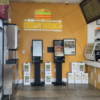 Eat Crispy Burger Convoy - Ordering kiosks. - Burgers Near Me - San Diego, California Eat Crispy Burger Convoy - Ordering kiosks. - Burgers Near Me - San Diego, California