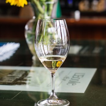L'Ecole No 41 - a glass of white wine on a bar - Wineries Near Me - Lowden, Washington