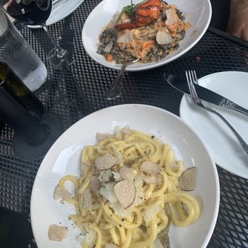 Siena Tavern - Bucatini and Squid Ink Linguine* - Italian Near Me - Chicago, Illinois