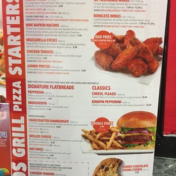 AMF Stardust Lanes - Food menu - Bowling Near Me - Grove City, Ohio